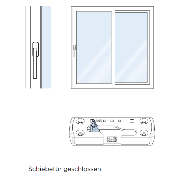 Schaubild Schiebetür geschlossen